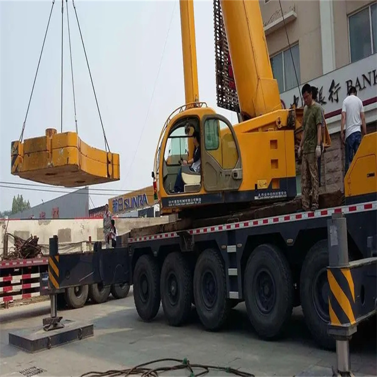 武义县当地吊车出租|机器吊装|75吨|工厂搬迁服务